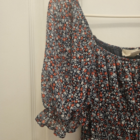 ALTAR'D STATE women's floral baby doll mini dress size S Small tiered - Picture 3 of 9